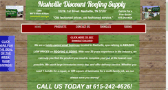 Desktop Screenshot of nashvilleroofingsupply.com