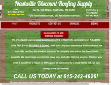 Tablet Screenshot of nashvilleroofingsupply.com